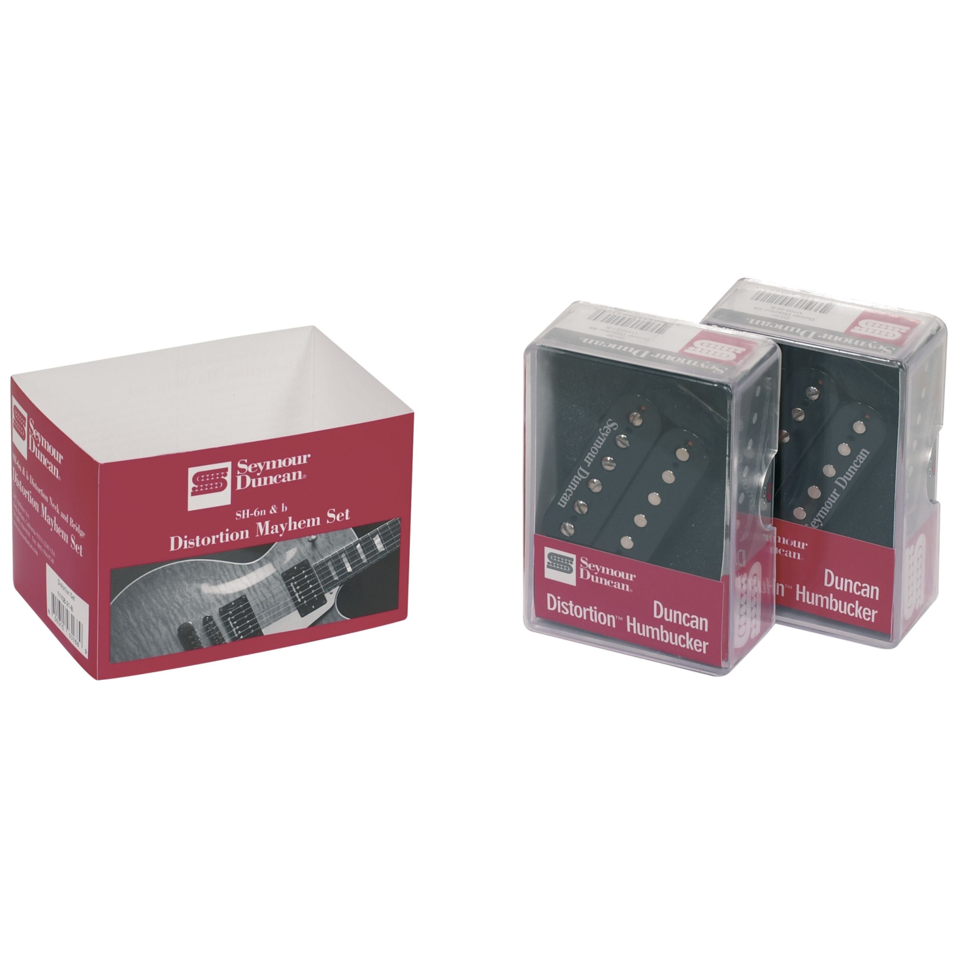 Seymour Duncan Tonabnehmer, (SH-6 Distortion Mayhem Set, E-Gitarre Tonabnehmer, Humbucker), SH-6 Distortion Mayhem Set - Humbucker Tonabnehmer für Gitarren