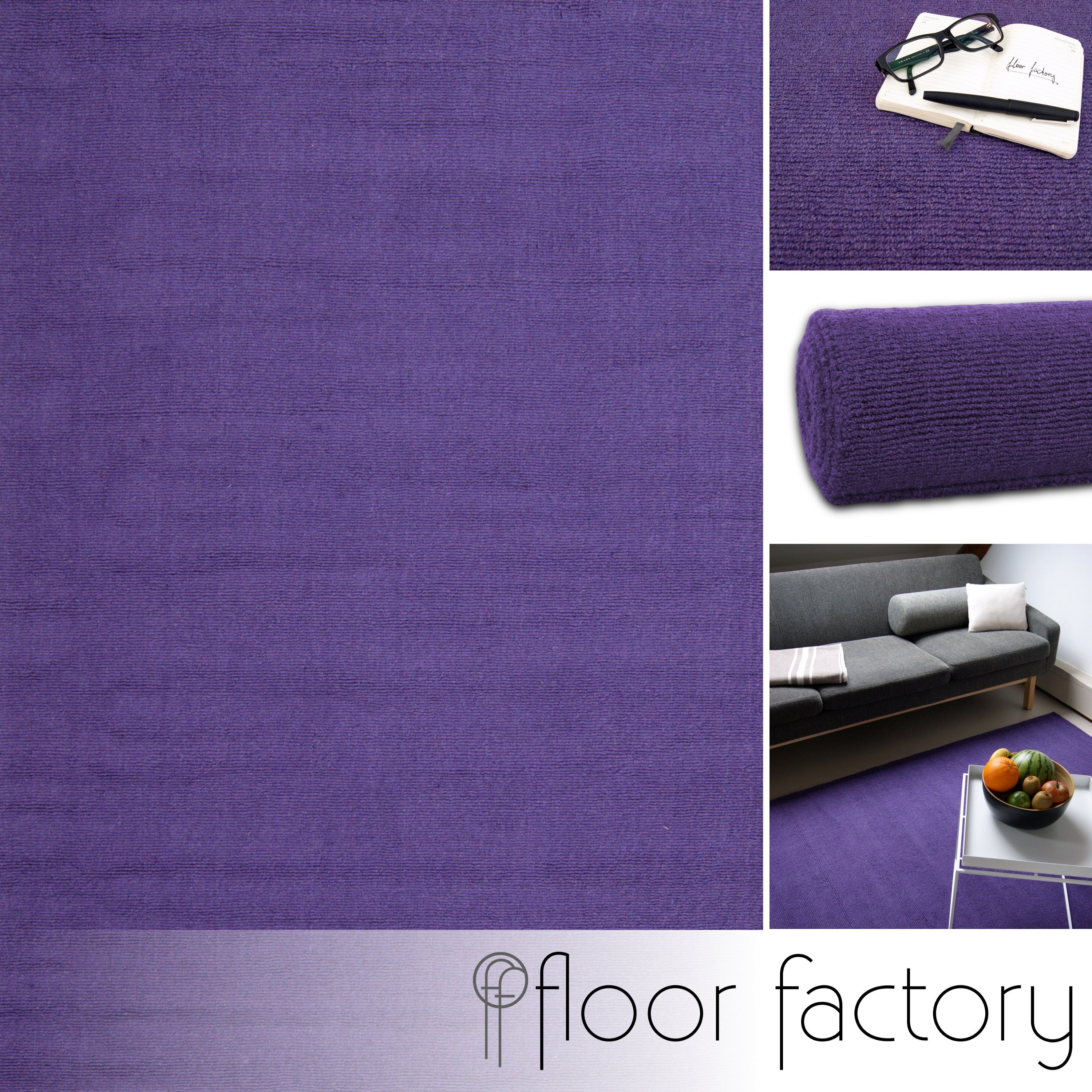 floor factory Wollteppich Loft, rechteckig, Höhe: 13 mm, 100% Schurwolle günstig online kaufen