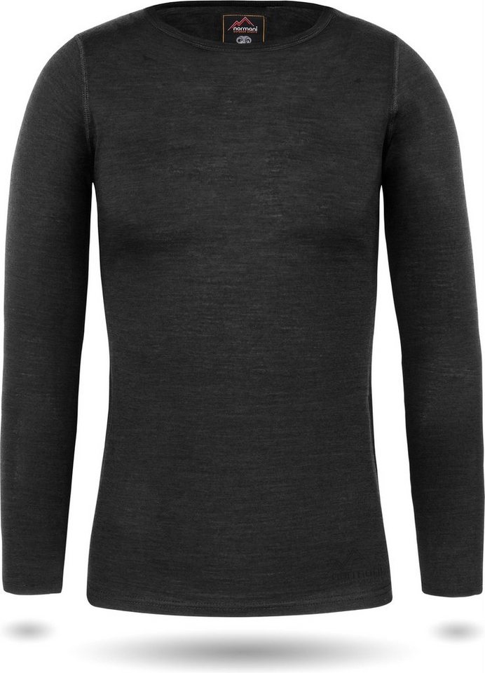 normani Langarmshirt Damen Merino Langarm-Shirt Mandurah Ski-Unterwäsche Rundhals Merino Pullover Unterhemd - 100 % Merinowolle