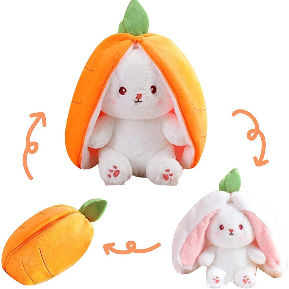 TUWENA Kuscheltier Plüschtier, Erdbeere Karotte Hase Puppe, Ostern Geschenk