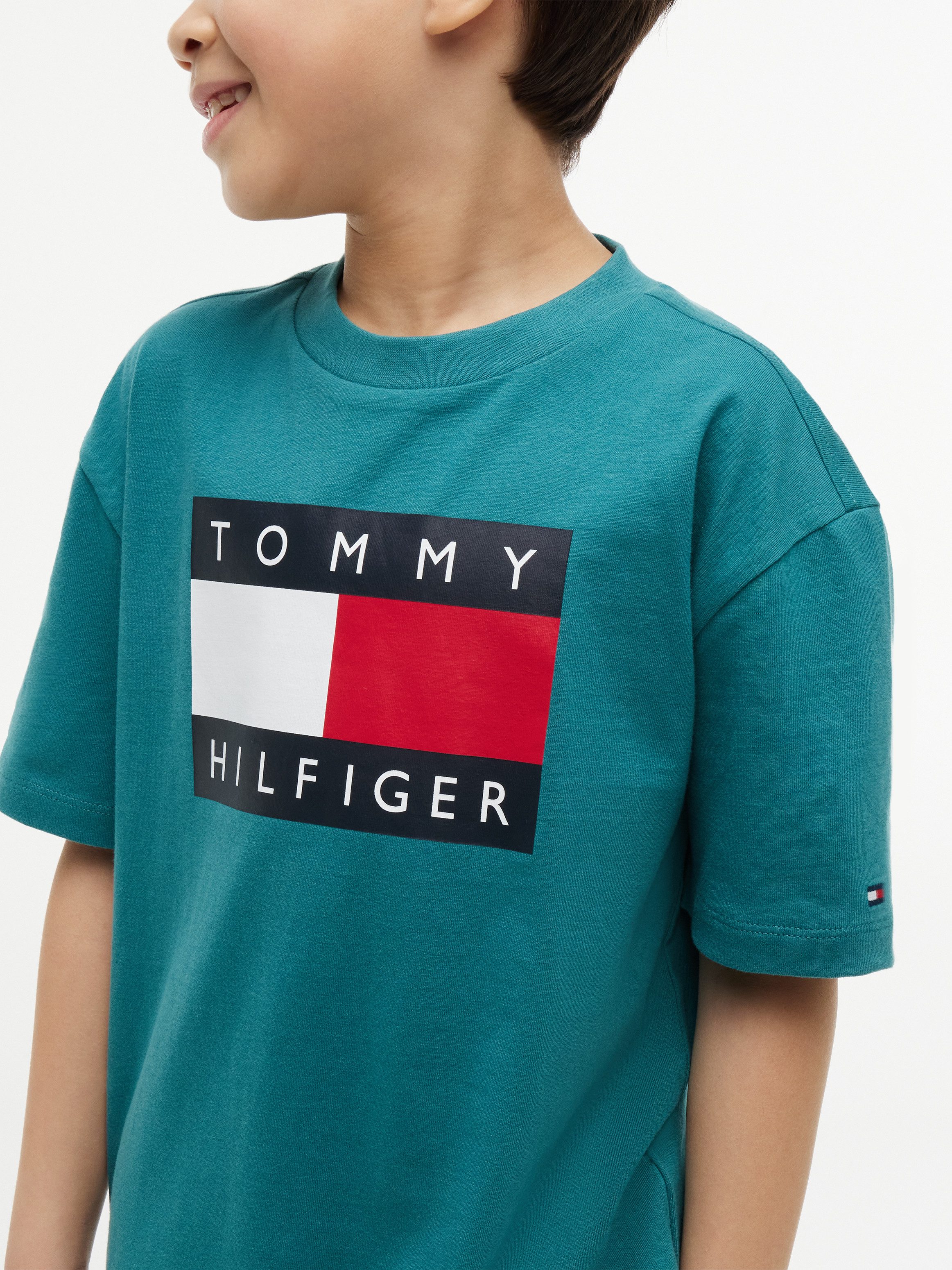 Tommy Hilfiger T-Shirt HERITAGE Regular Fit, Kinder bis 16 Jahre, Logo-Print