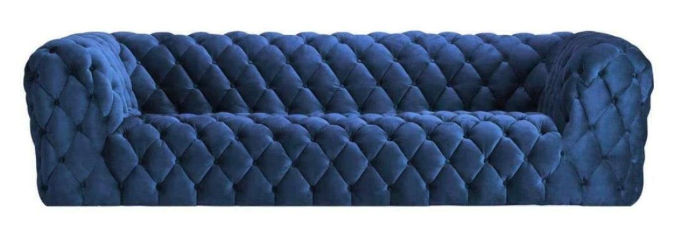 JVmoebel Sofa, Pinke xxl big couch chesterfield sofa polster stoff couchen Blau