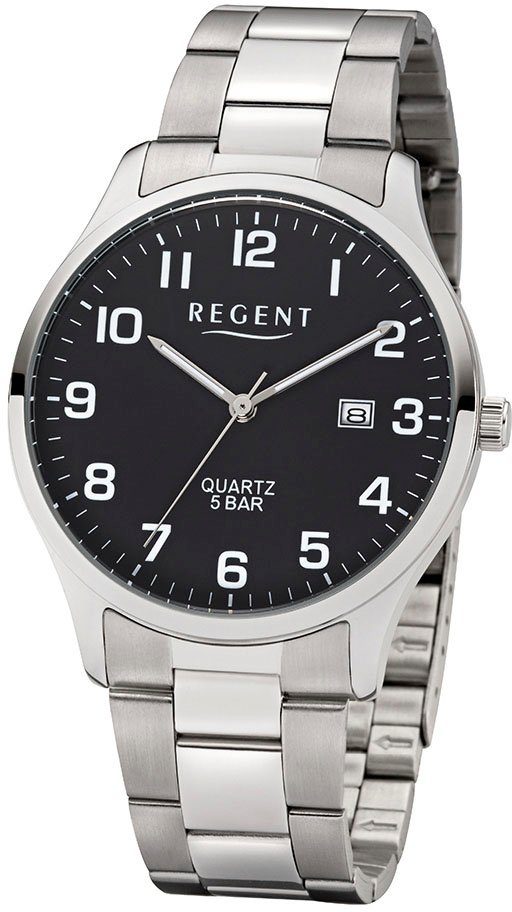 Regent Quarzuhr F1564 - 18554497, Armbanduhr, Herrenuhr, Datum, Leuchtzeige günstig online kaufen