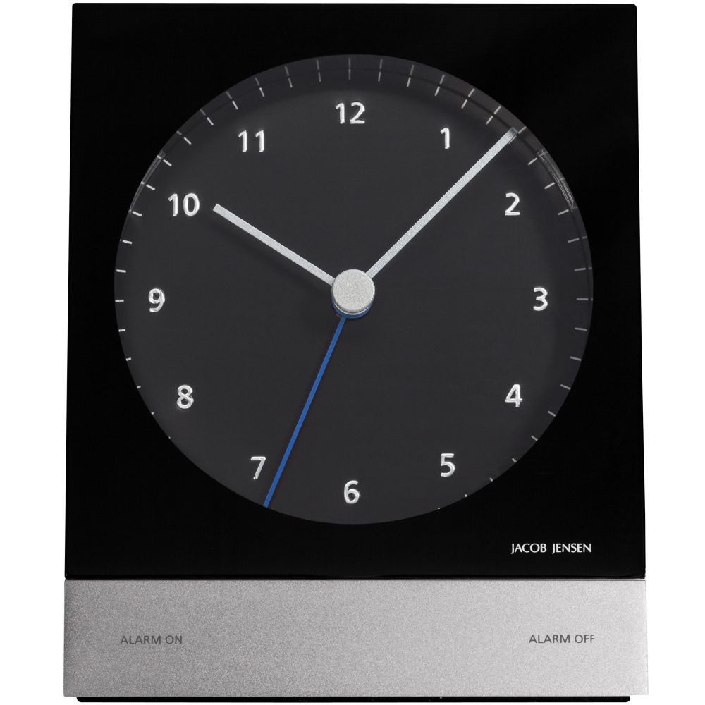 Jacob Jensen Funkwecker JACOB JENSEN Funk Wecker 351 schwarz 10 x 13 cm Ala günstig online kaufen