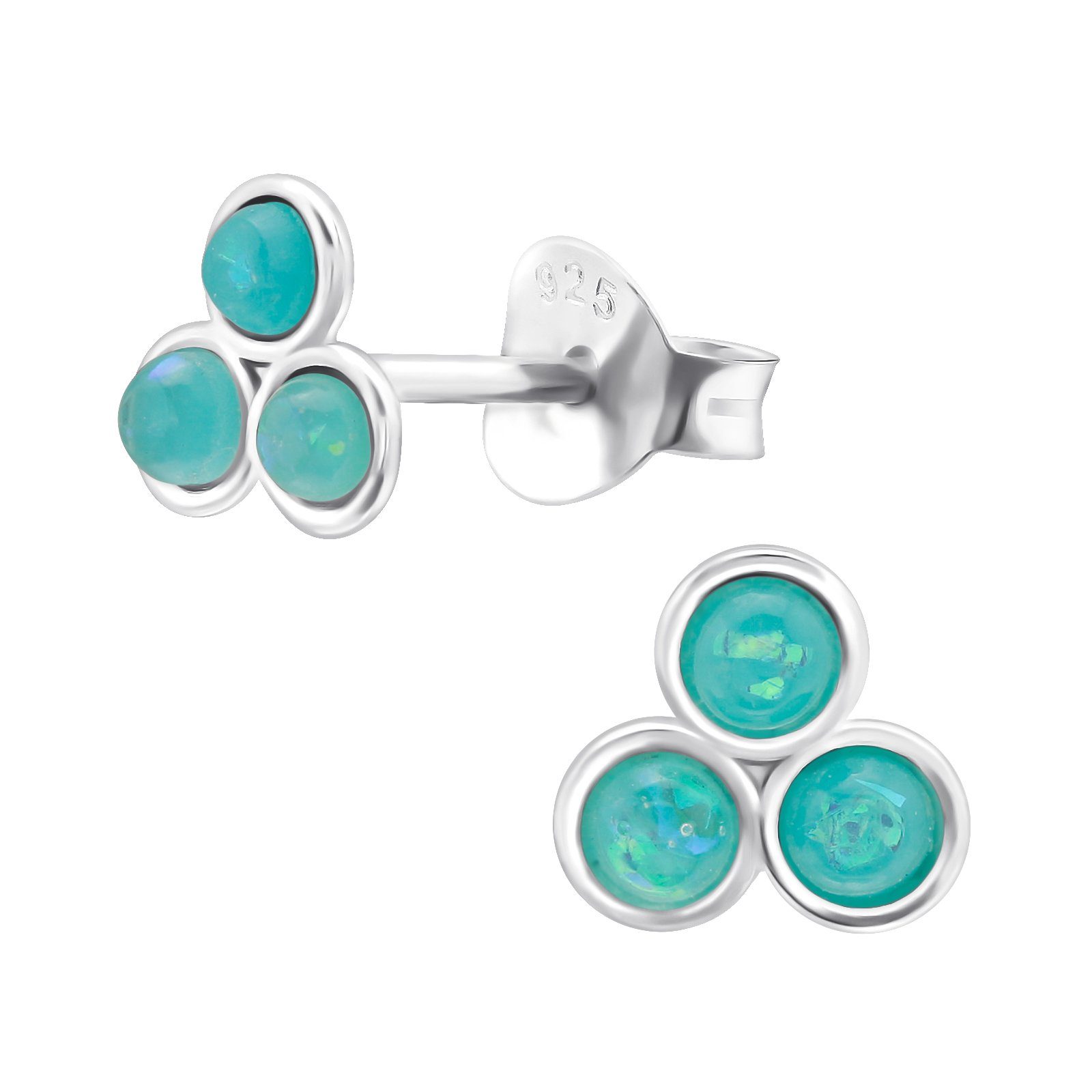 ALEXANDER YORK Paar Ohrstecker GEO-OPAL mint, 2-tlg., 925 Sterling Silber günstig online kaufen