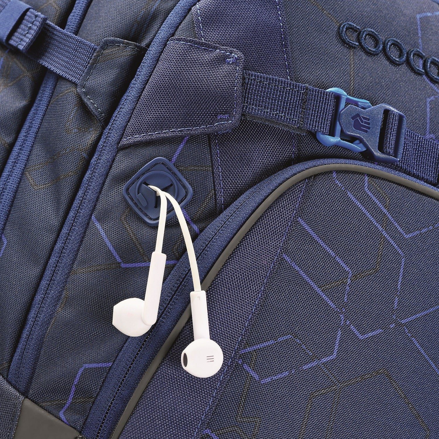 coocazoo Schulranzen Schulrucksack MATE Blue Motion (1 Stück), ergonomisch, reflektiert, Körpergröße: 135 - 180 cm – Bild 5 von 5