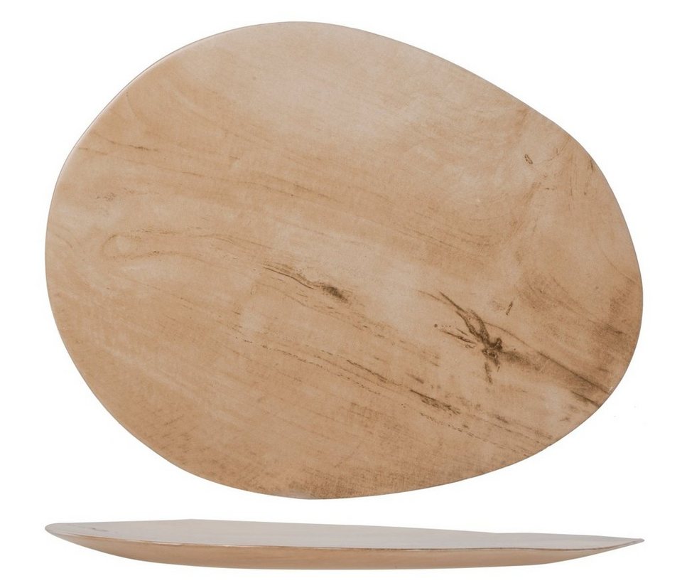 Cosy & Trendy Servierplatte Palissandro ovale Platte 27 x 21 x 1,6 cm