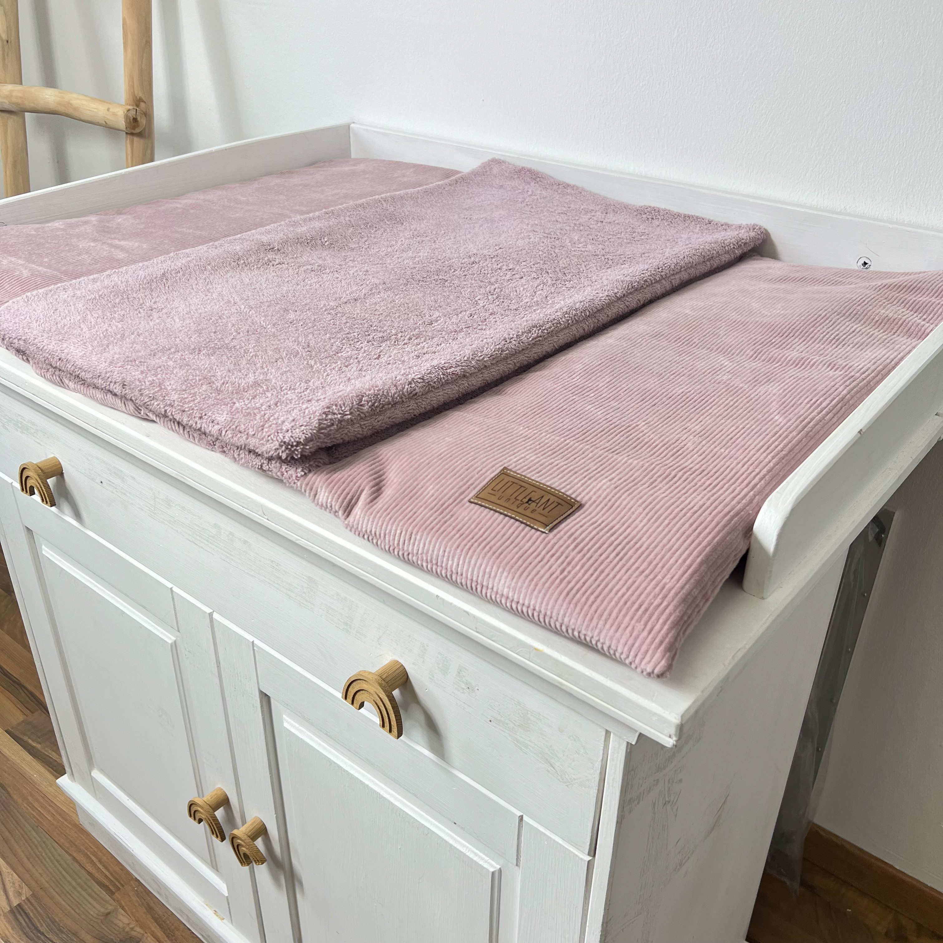 LittleANTunique Wickelauflage WICKELTISCHAUFLAGE CORD ROSA günstig online kaufen