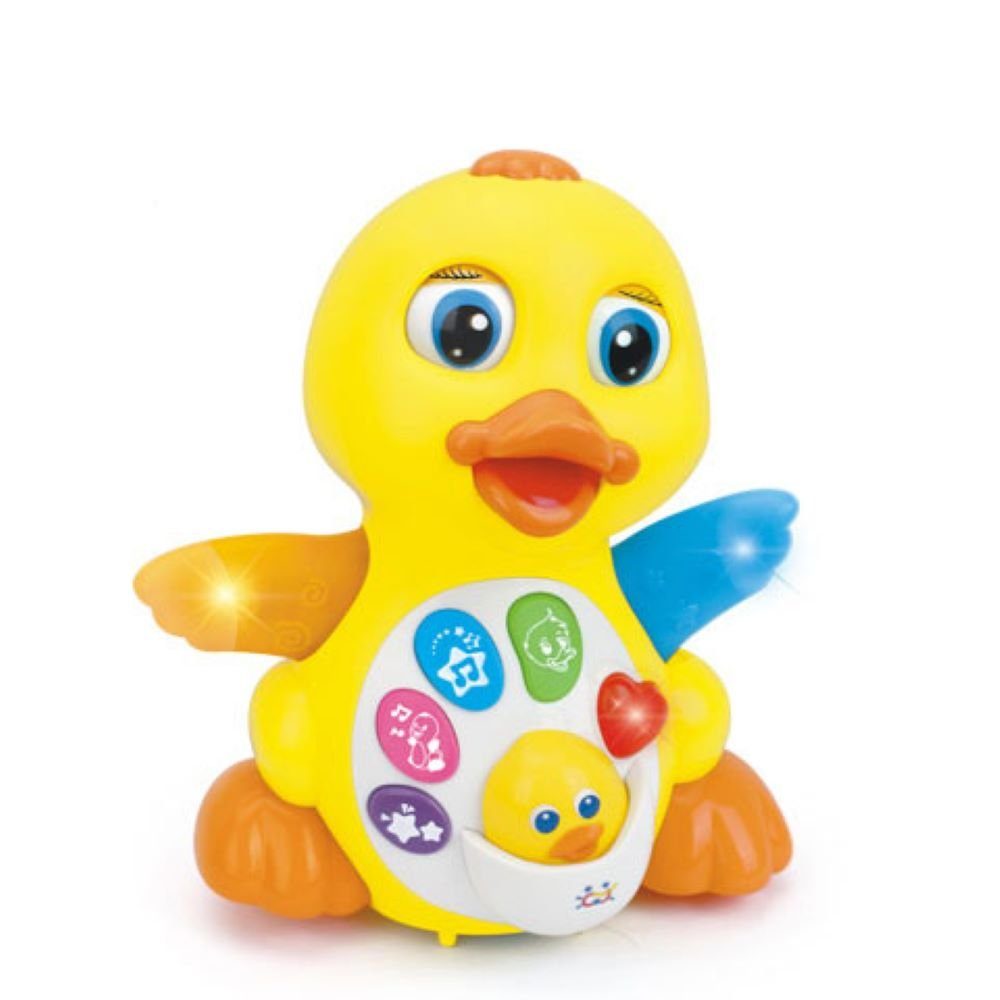 Moni Spielzeug-Musikinstrument Baby Musikspielzeug Ente 808, Musik, Licht, Bewegungen ab 18 Monate