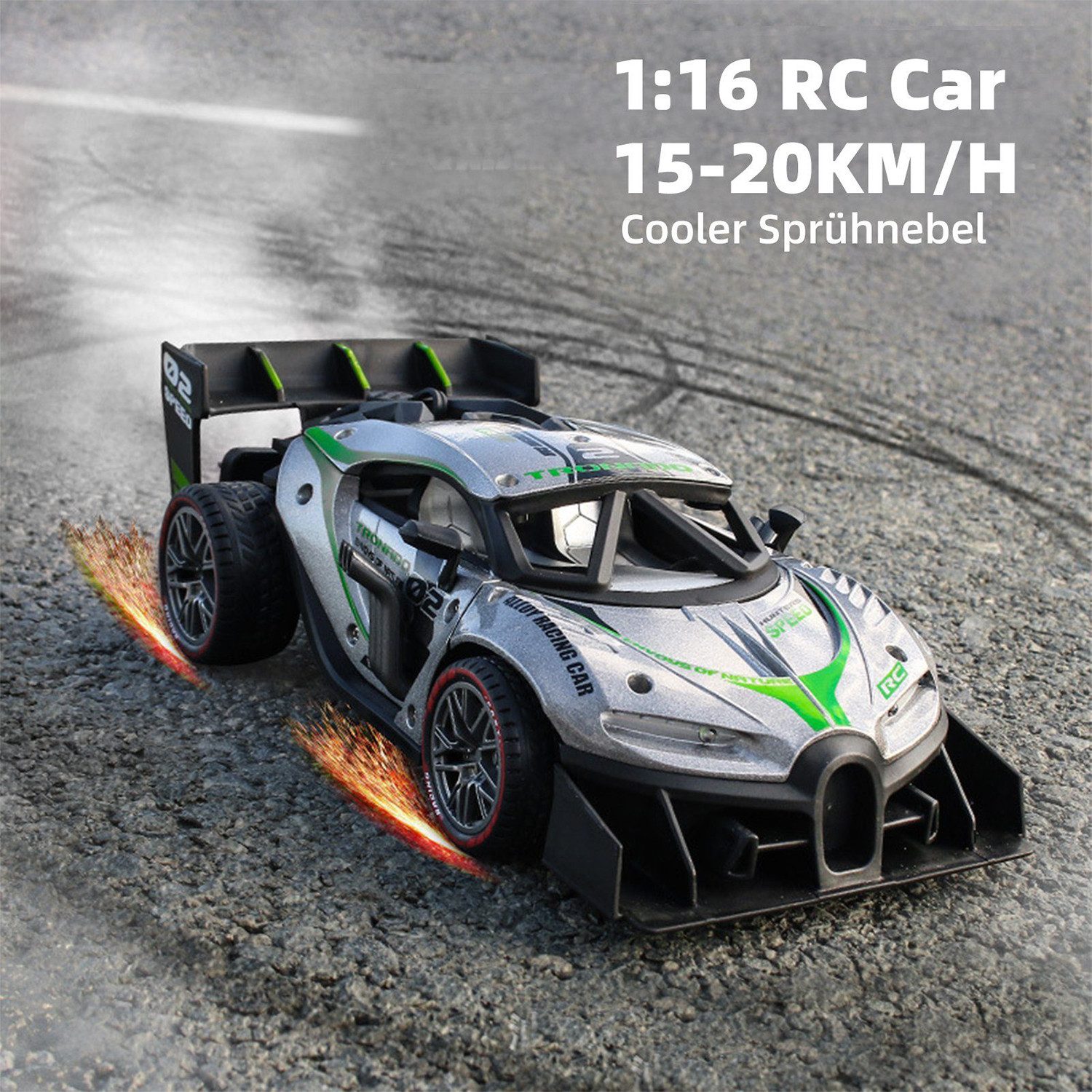 Esun RC-Auto RC Ferngesteuertes Auto ab 3 4 5 6 8 Jahre, RC Drift Car 1:16, (Komplettset), Geschenk Junge Mädchen 3 4 5 6 7 8 Jahre