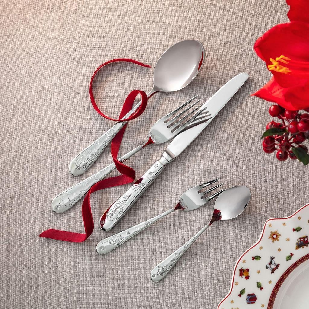 Villeroy & Boch Besteck-Set Toy's Delight Tafelbesteck für 6 Personen (180-tlg), Edelstahl, Spülmaschinenfest