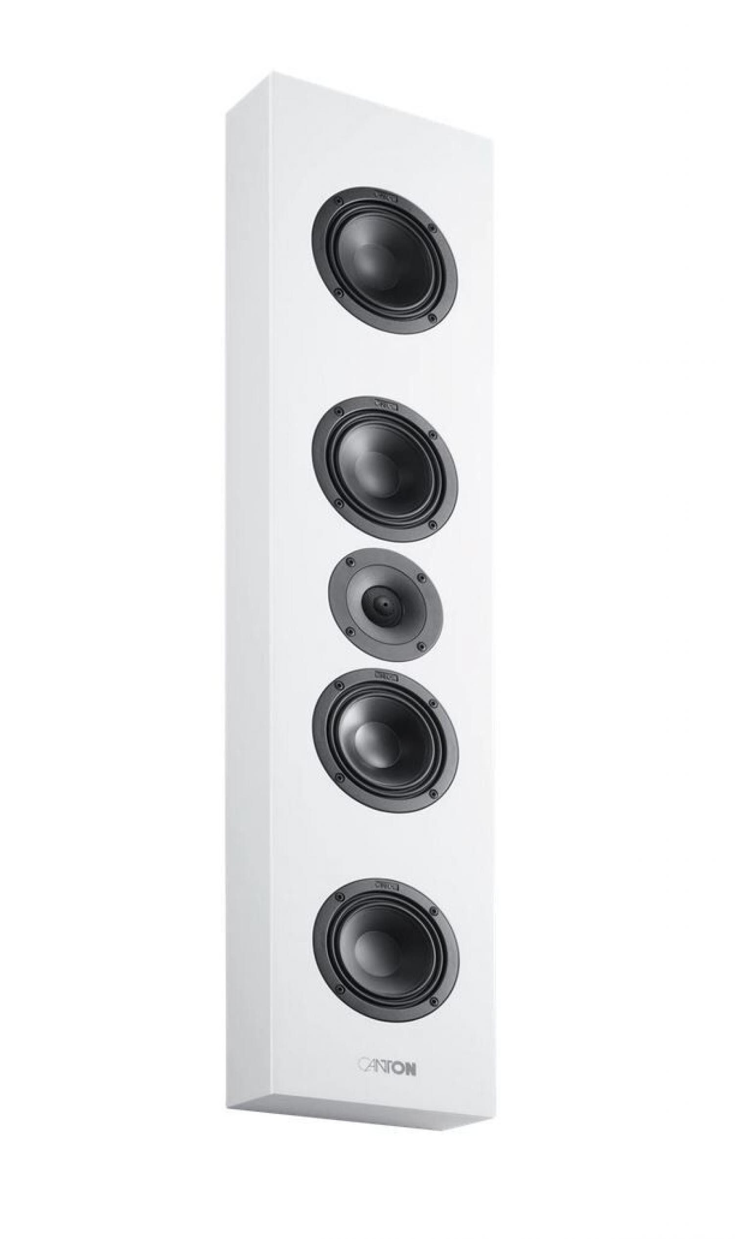 CANTON Atelier InWall 9 weiss seidenmatt Einbaulautsprecher (Nicht vorhanden, 100.0 W, Sehr flache Bauweise, rahmenlose magnetische Stoffabdeckung)