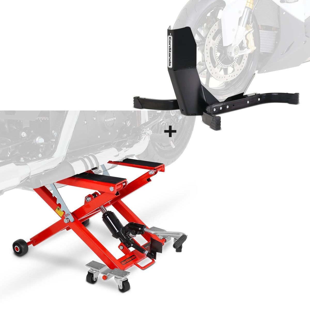 ConStands Motorradheber Hebebühne + Wippe für Indian Chief / Chieftain Dark Horse Midlift XL R