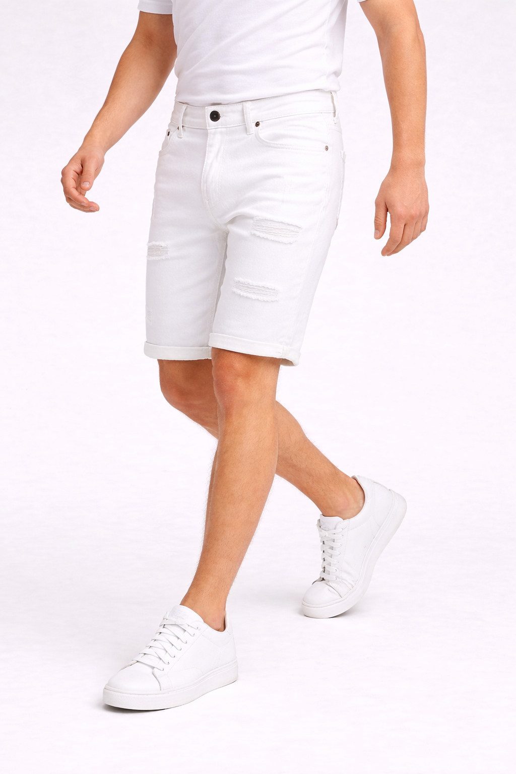 S&S Jeansshorts Herren Jeans Shorts Bermuda Hosen (Packung, 1-tlg., jeans shorts herren) Bermuda Jeans Short gerade geschnittene kurze Beine