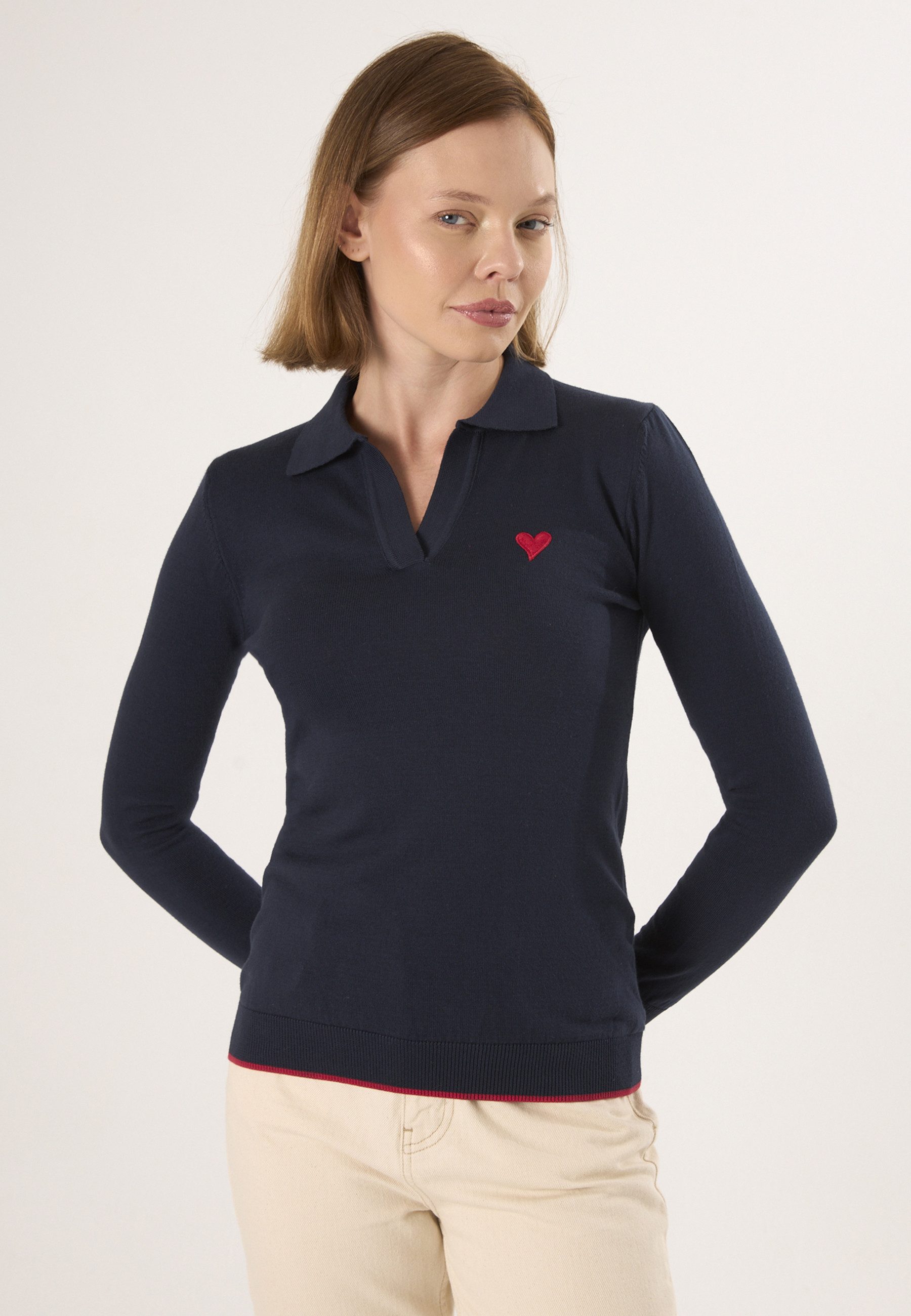 Felix Hardy Polokragenpullover Strickpullover mit Rollkragen