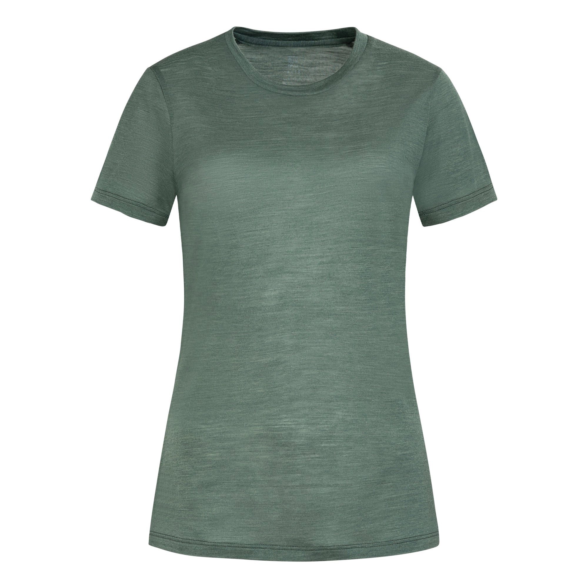 Tom Fyfe T-Shirt TOM FYFE Merino Lyocell 130 T-Shirt Slim Fit Damen Thyme Green / S