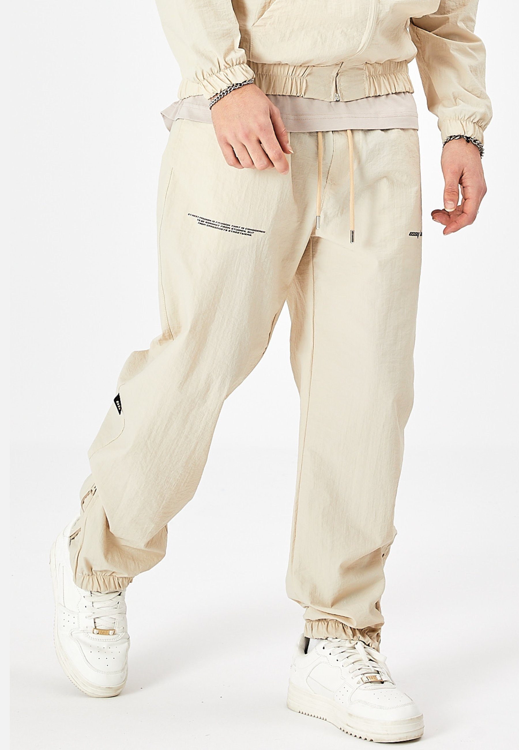Jogginghose Jogginghose Oversize Fit Polyamid Trainingshose