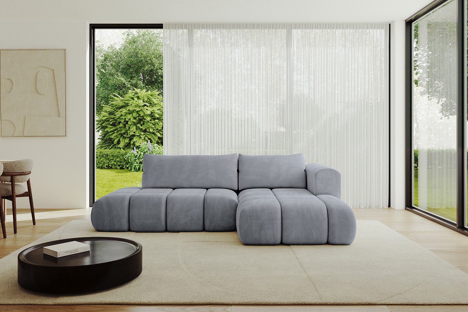 ALTDECOR Ecksofa CLOUD-L, Couch mit Schlaffunktion, Wohnzimmer - Wohnlandschaft, Corner Sofa Bett Eckcouch Couch L-Form Schlafcouch Ausziehbar