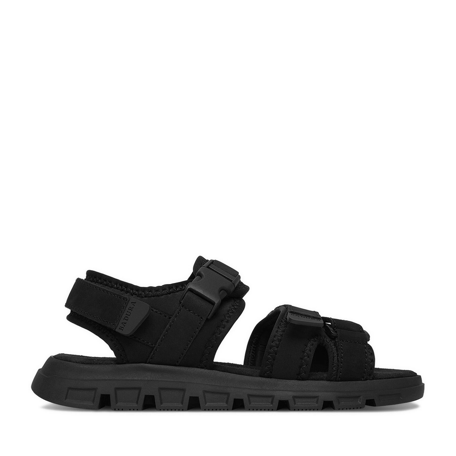 Badura Badura Herren-Sandalen Schwarz Sandale