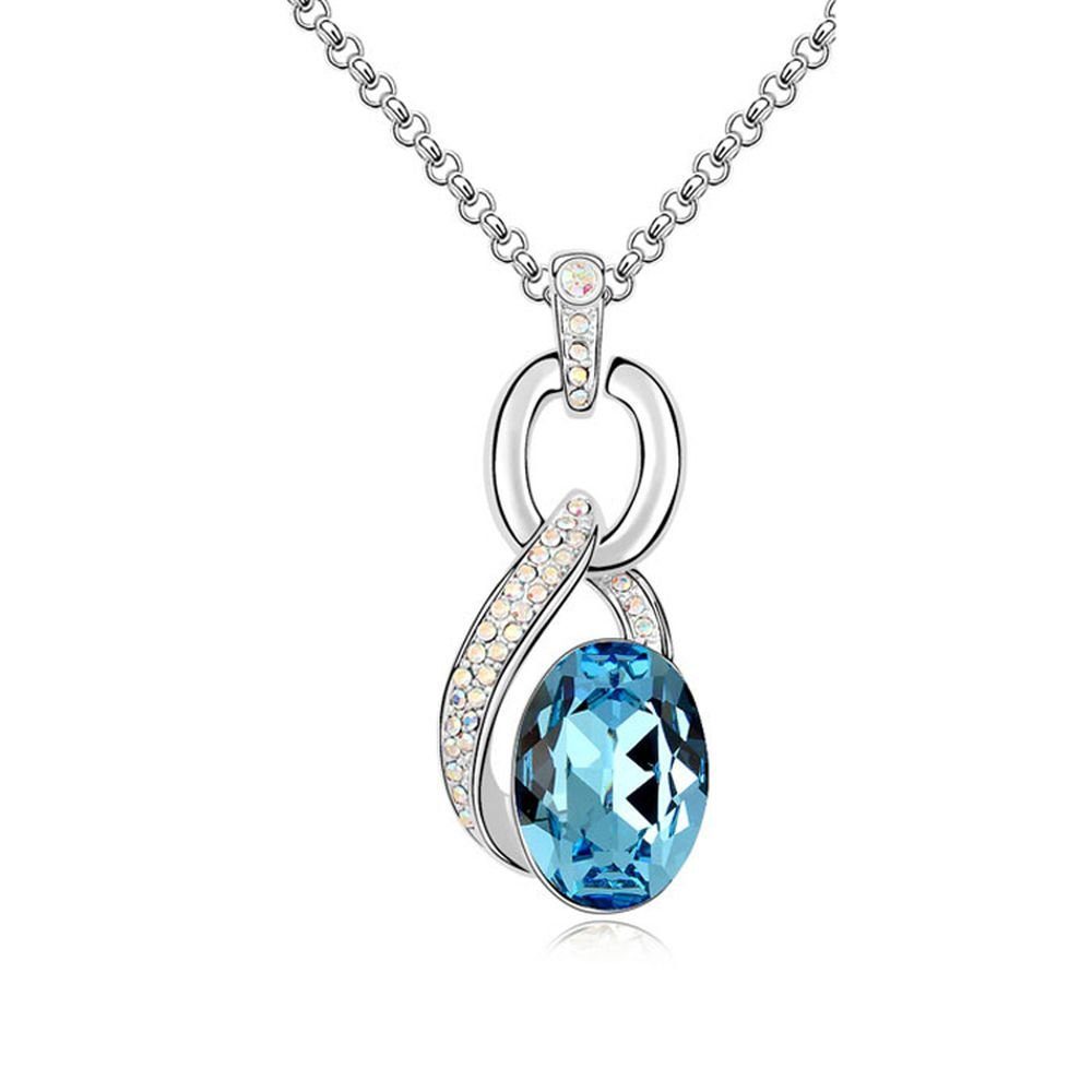 Ketten-Set Kette Teardrop offen Silber aus Messing Damen