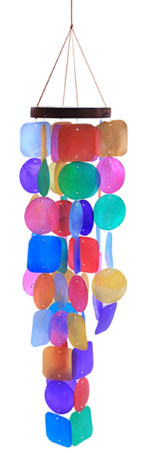 WORU Windspiel Suncatcher Mobile 65 cm – Sonnenfänger in Orange oder Bunt