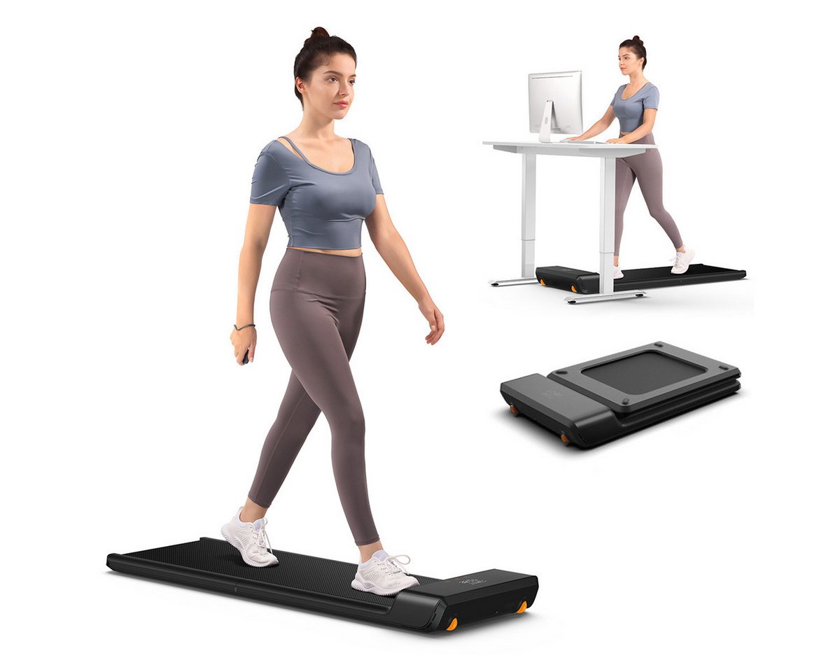 Kingsmith Laufband Klappbares WalkingPad A1 Pro Laufband für Schreibtisch, 180° Falttechnik, App Steuerung, LED Display, 0,5-6 km/h, max.136KG