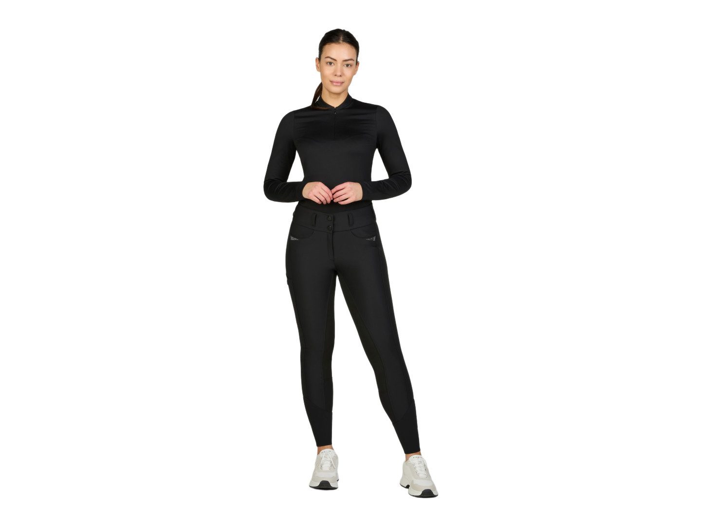 Pikeur Reithose Reithose Damen Laure Kunstleder Ganzbesatz