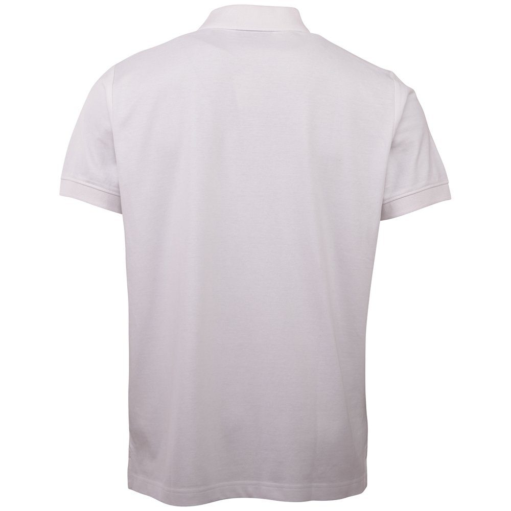 white bright hochwertiger Poloshirt in Qualität Baumwoll-Piqué Kappa