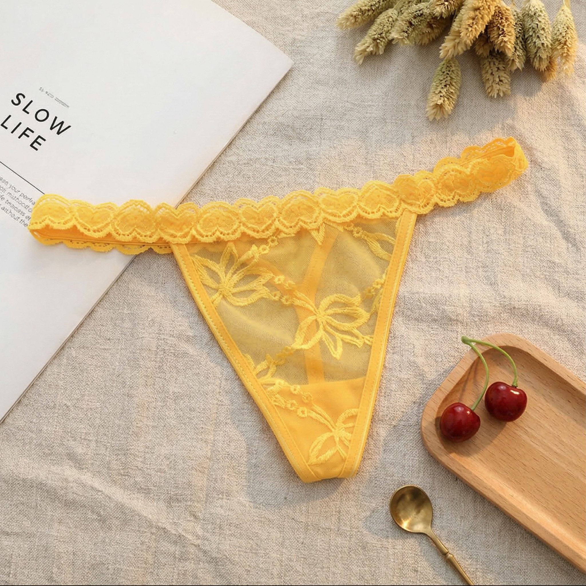 NEXORA Stringtanga Tanga, String, Damenunterwäsche, Spitzenstring, Dessous Onesize mit elastischem Bund, passt sich Ihrem Körper optimal an