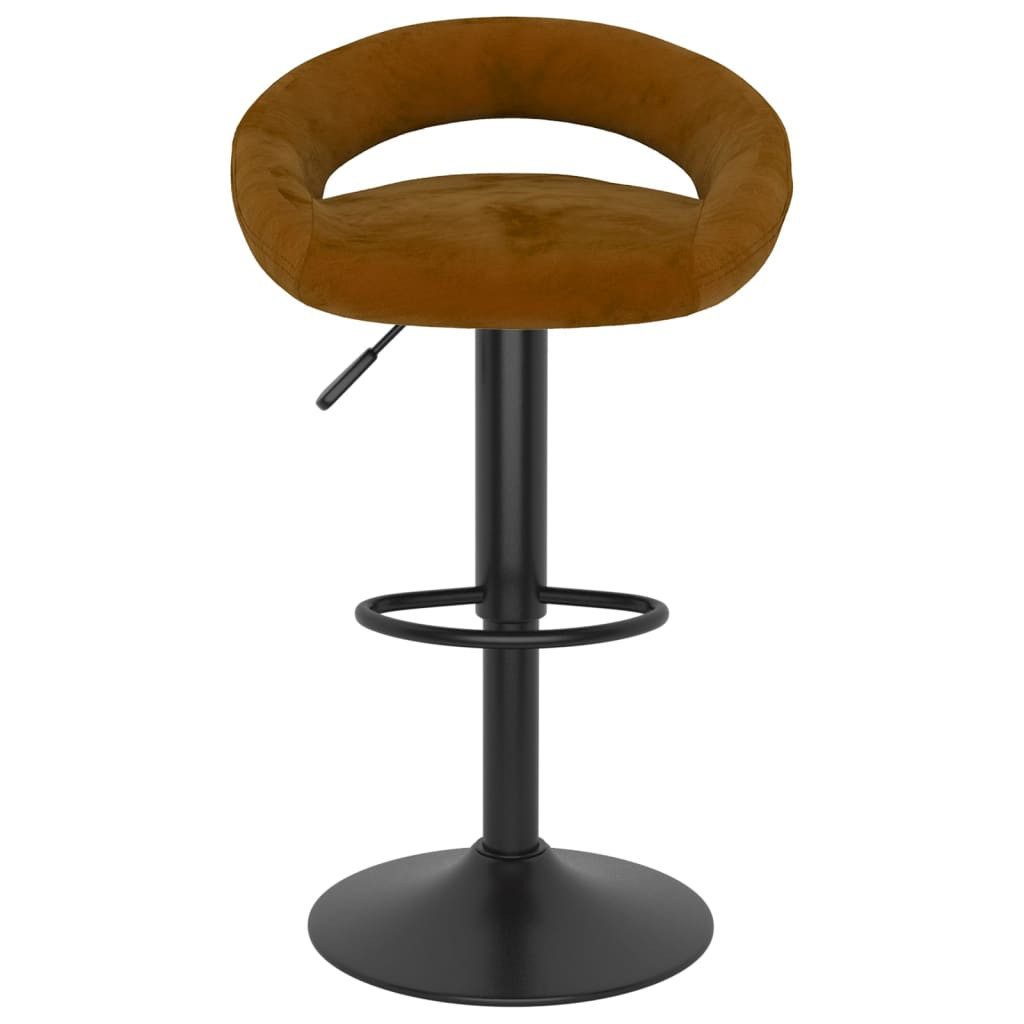 vidaXL Barhocker Barhocker 2 Stk. Braun Samt (2 St)