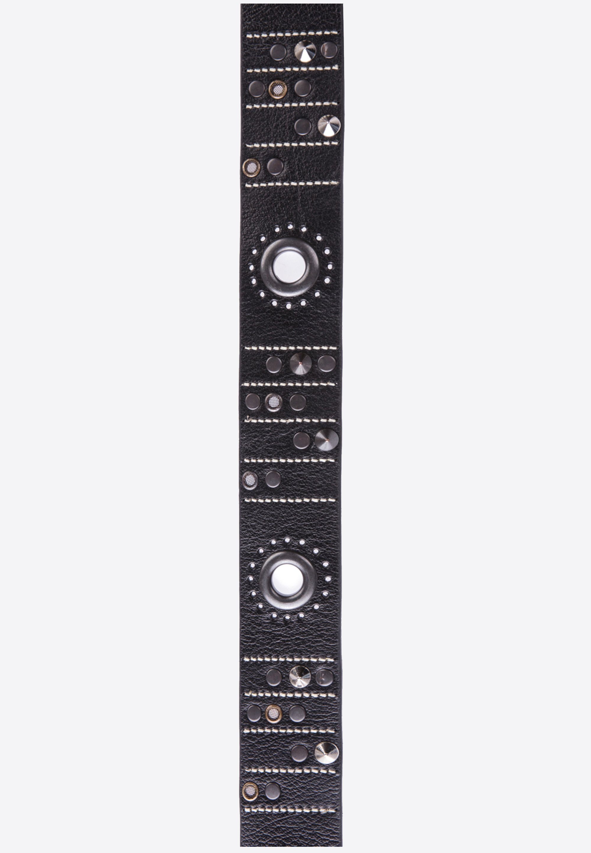 Baxx schwarz stylischen mit & Nietenapplikationen CG162 Ledergürtel Cipo