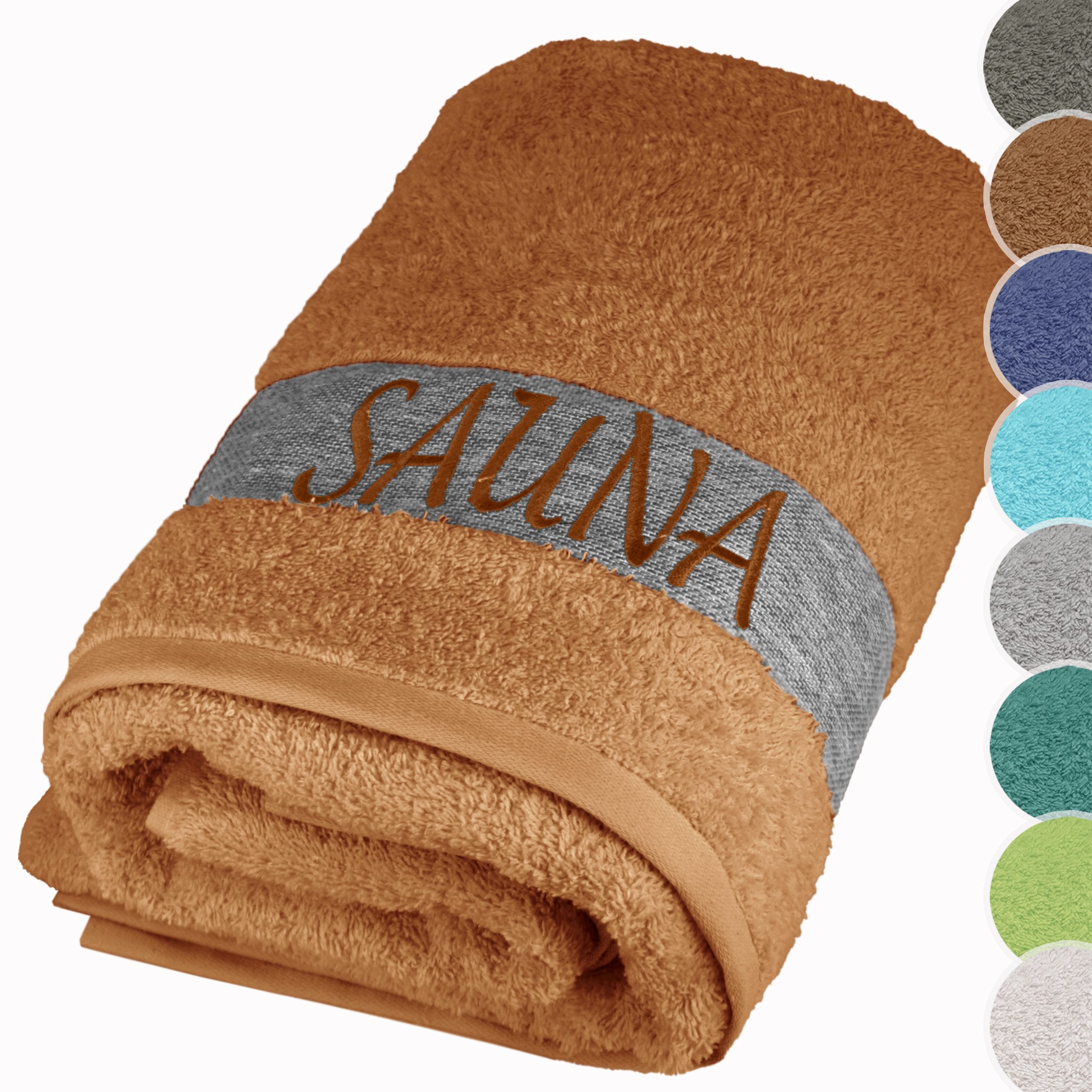 Lashuma Saunatuch XXL Handtuch Lima, (1-St), Premium Frottee Badetuch - Saunahandtuch 100x200 für Damen & Herren