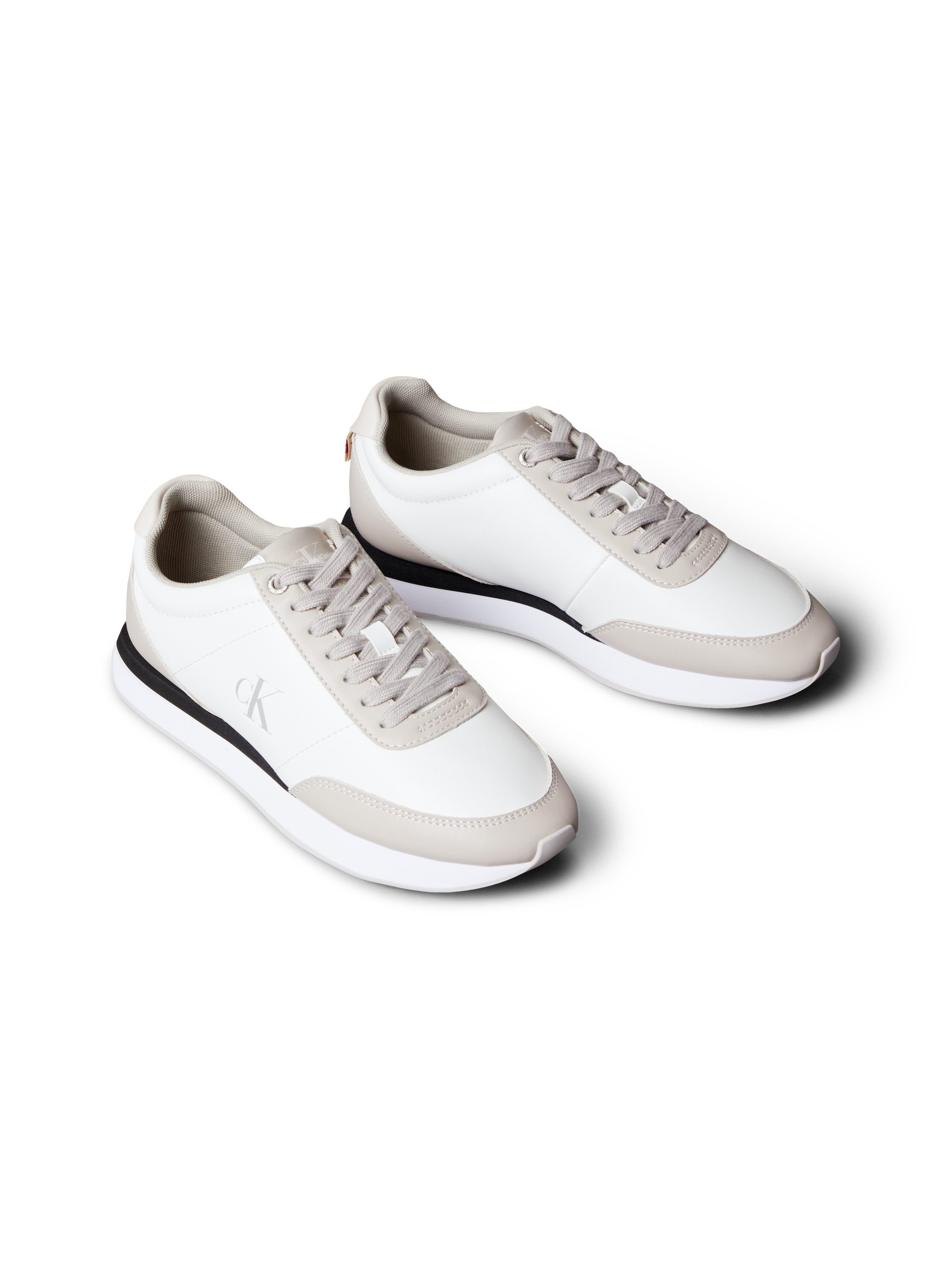 Calvin Klein Jeans RETRO RUNNER LACE UP LTH MG Кроссовки Schnürschuh, Halbschuh, Freizeitschuh mit gepolstertem Schaftrand