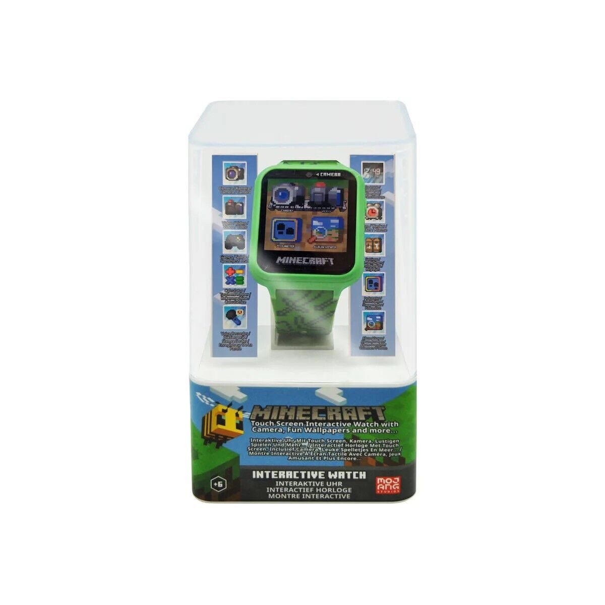 Minecraft Digitaluhr Minecraft Green interaktive Uhr, (1-tlg)