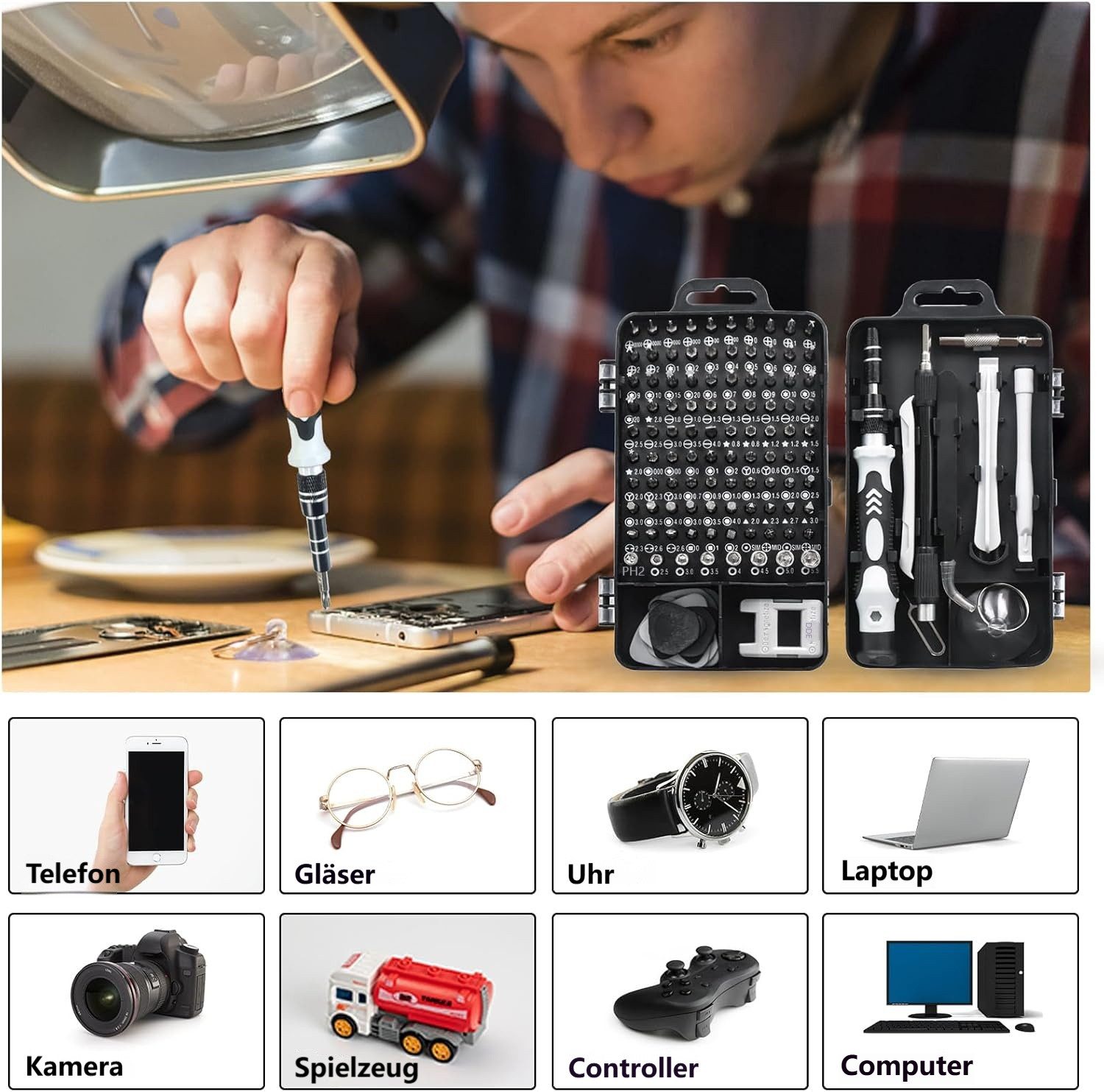 BlingBin Schraubendreher Feinmechaniker Werkzeug Set 115 günstig online kaufen