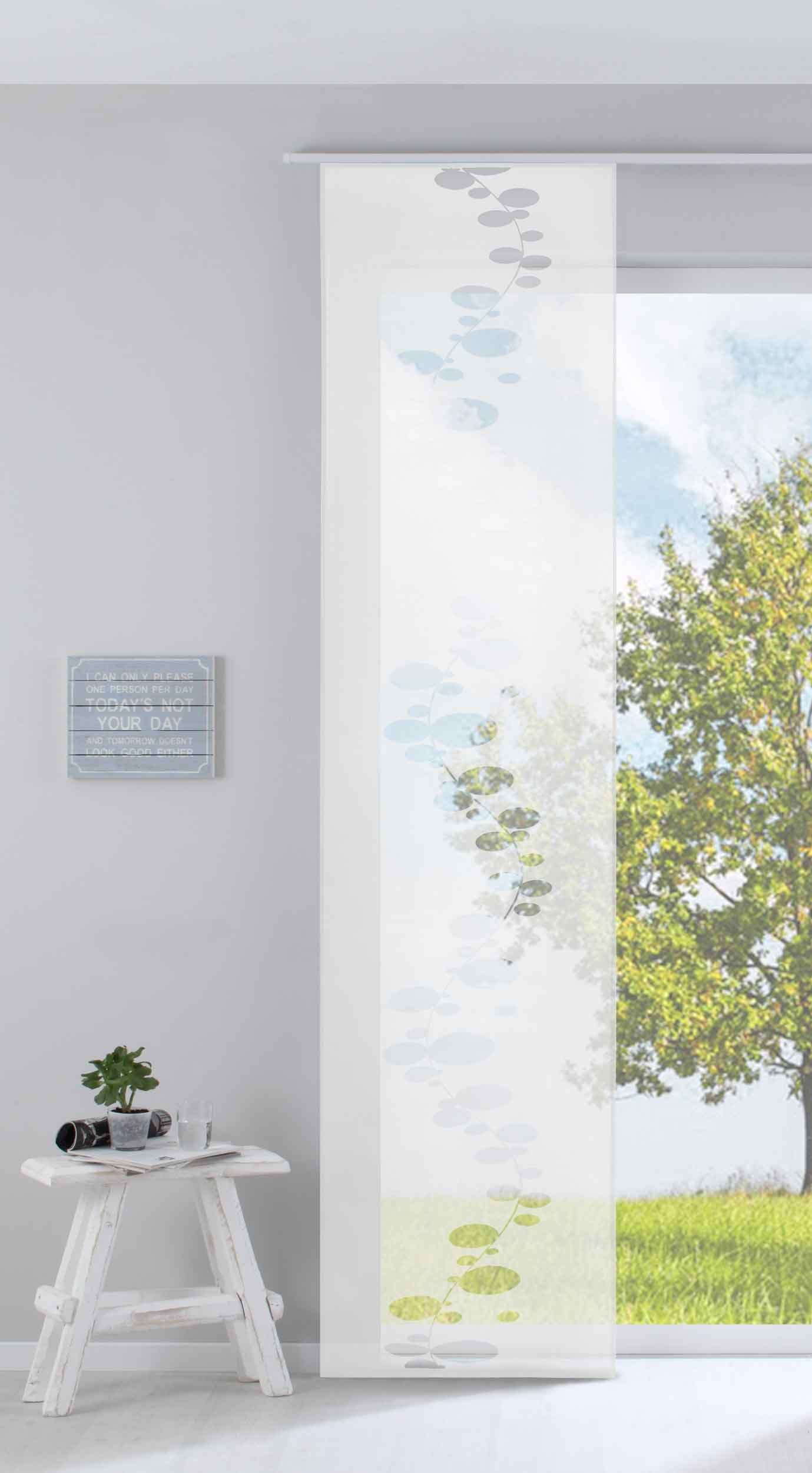 Gardinenbox Schiebegardine, Klettband, blickdicht, Raumtrenner Flächenvorha günstig online kaufen