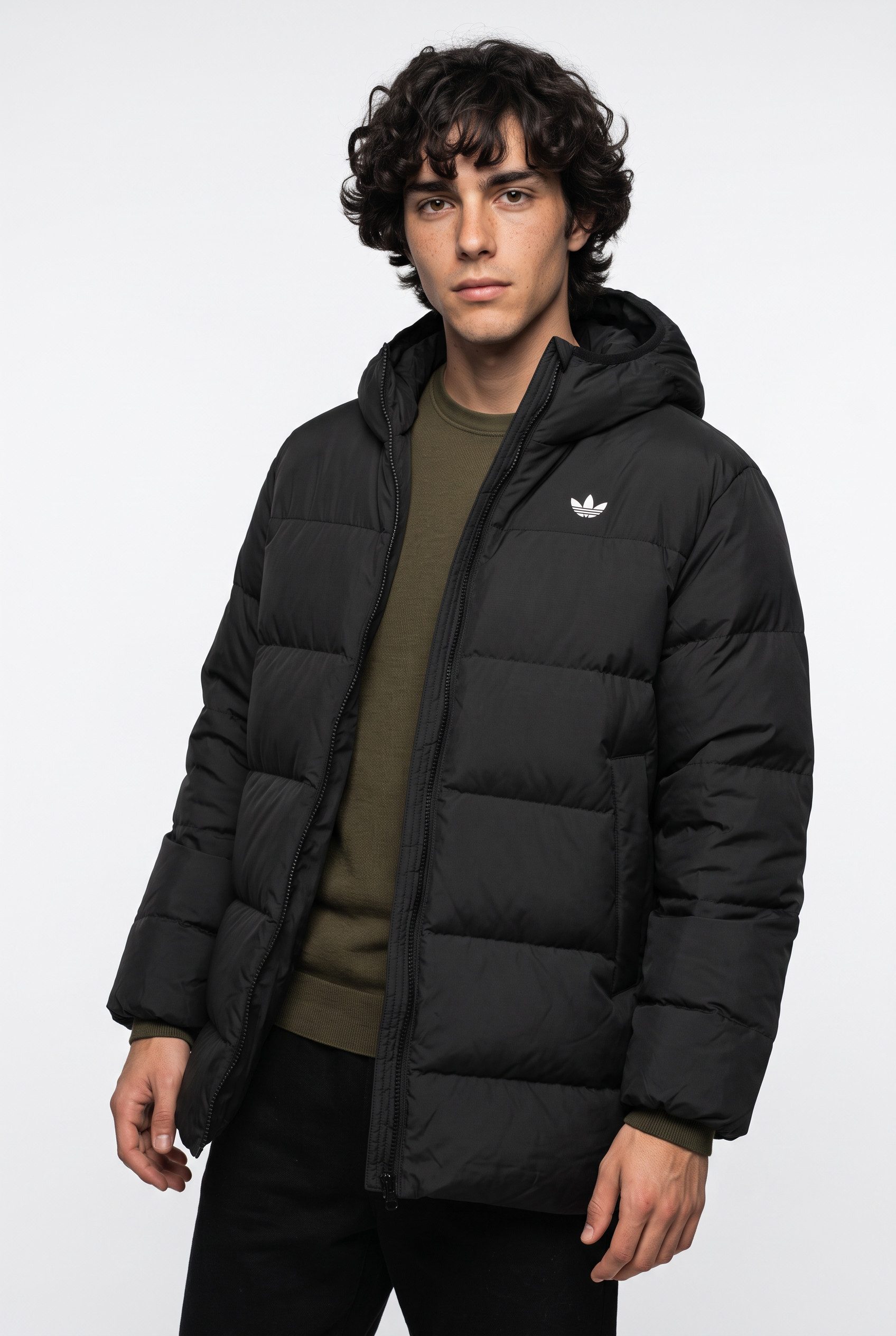 adidas Originals Outdoorjacke, KAPUZE für Erwachsene, mit Reißverschluss, aus Polyester