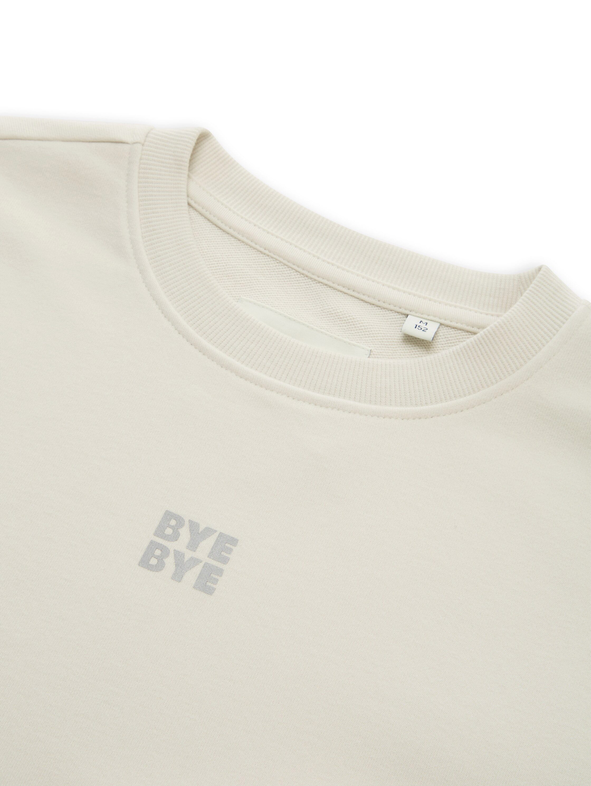 TOM TAILOR Sweatshirt mit reflektierendem Print