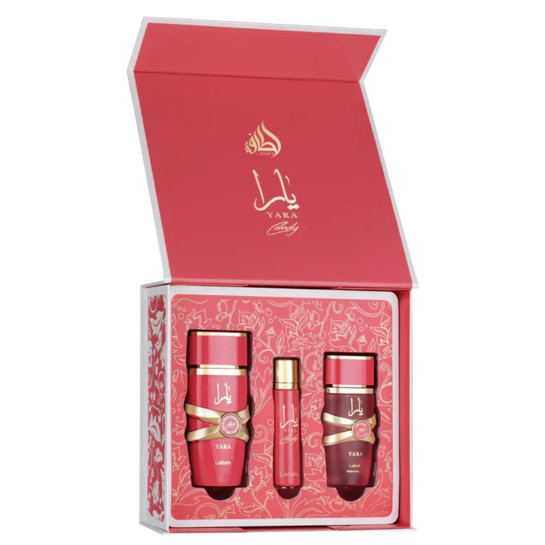 Lattafa Duft-Set Yara Candy Gift Set, 3-tlg.