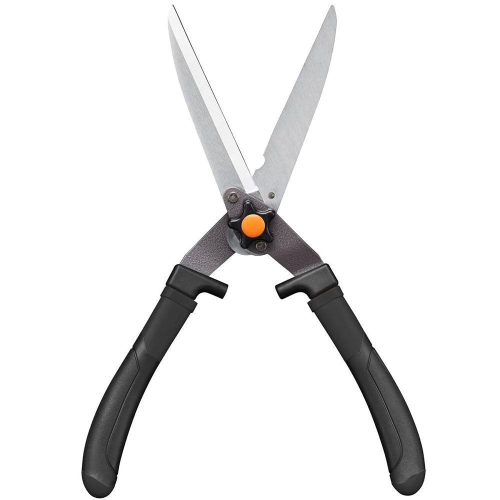 Fiskars Heckenschere Fiskars Heckenschere HS10 Mattschwarz mit rutschhemmenden SoftGrip-Gri