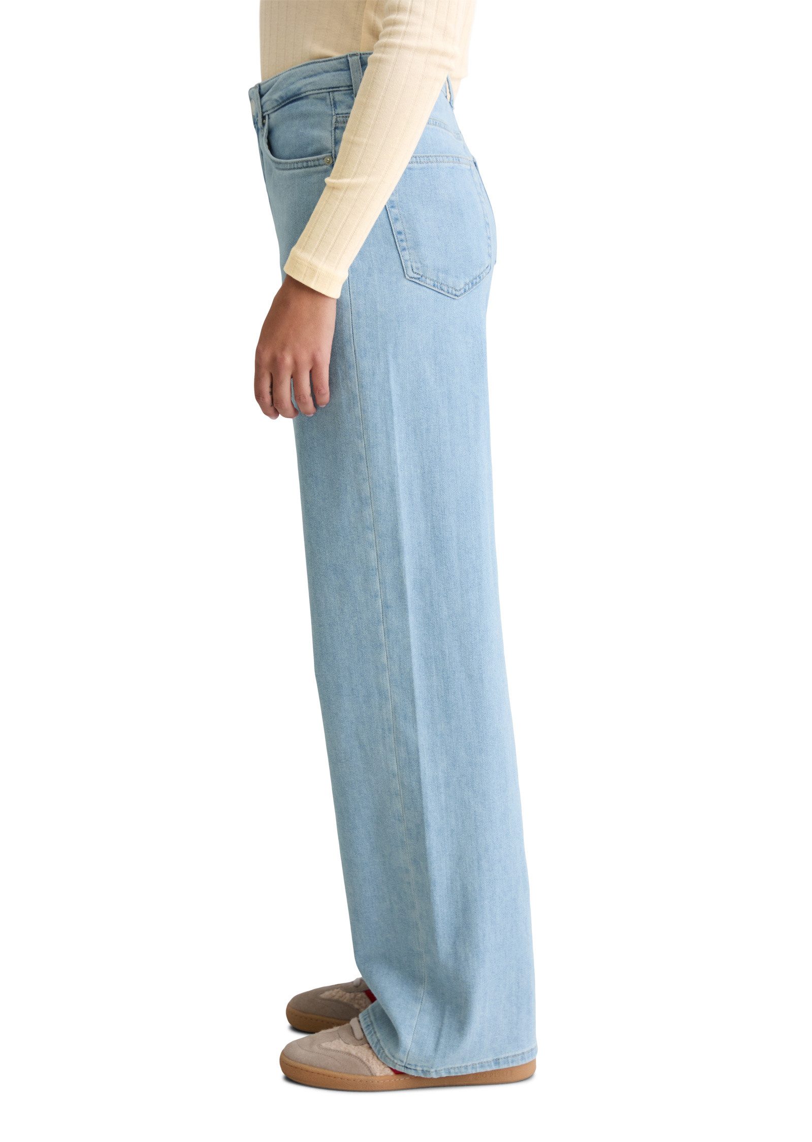 Marc O'Polo Weite Jeans aus Organic-Cotton-Stretch-Mix