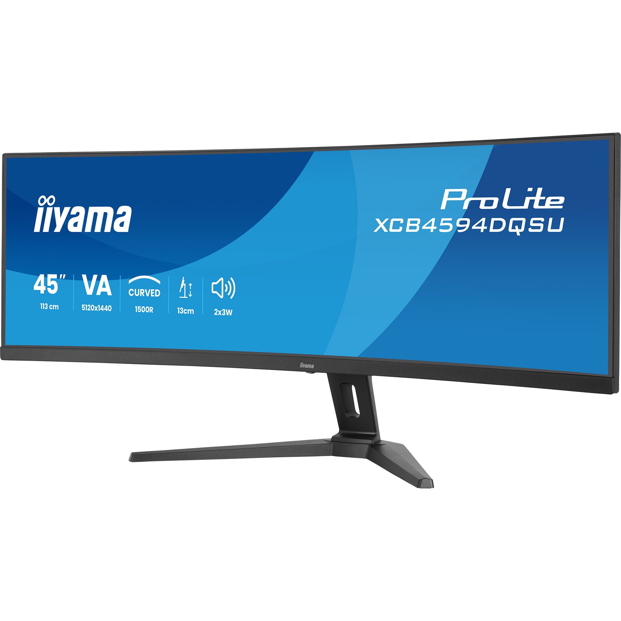 Iiyama iiyama ProLite XCB4594DQSU-B1, LED-Monitor, (DQHD, TFT-Monitor (5120 x 1440 px)