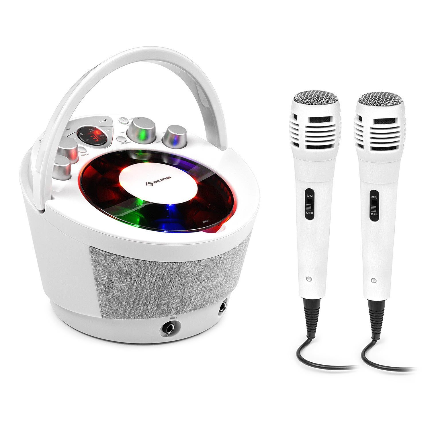 Auna SingSing BT Karaoke-Anlage Party-Lautsprecher (Bluetooth)