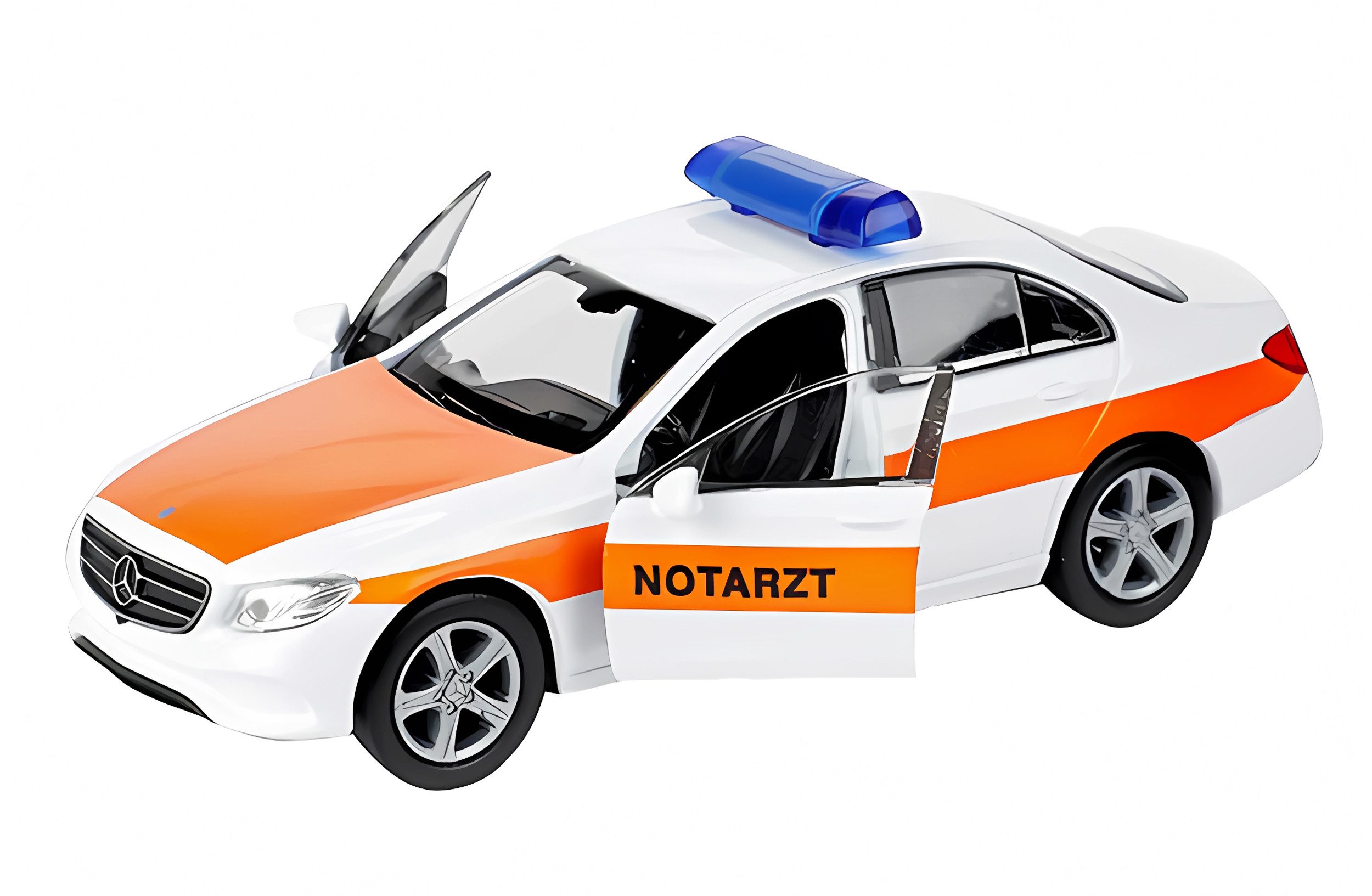 Modellauto Mercedes Benz E-Klasse 12cm aus Metall Modellauto 83 (Notarzt)