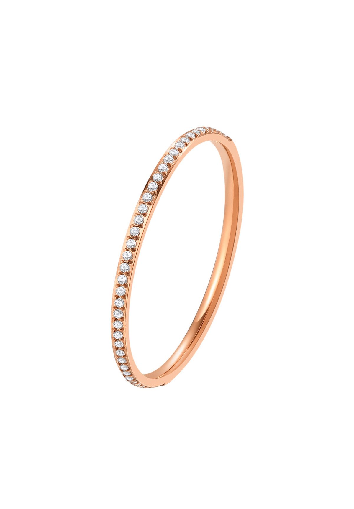 Hey Happiness Fingerring Bandring Zirkonia, 18K günstig online kaufen