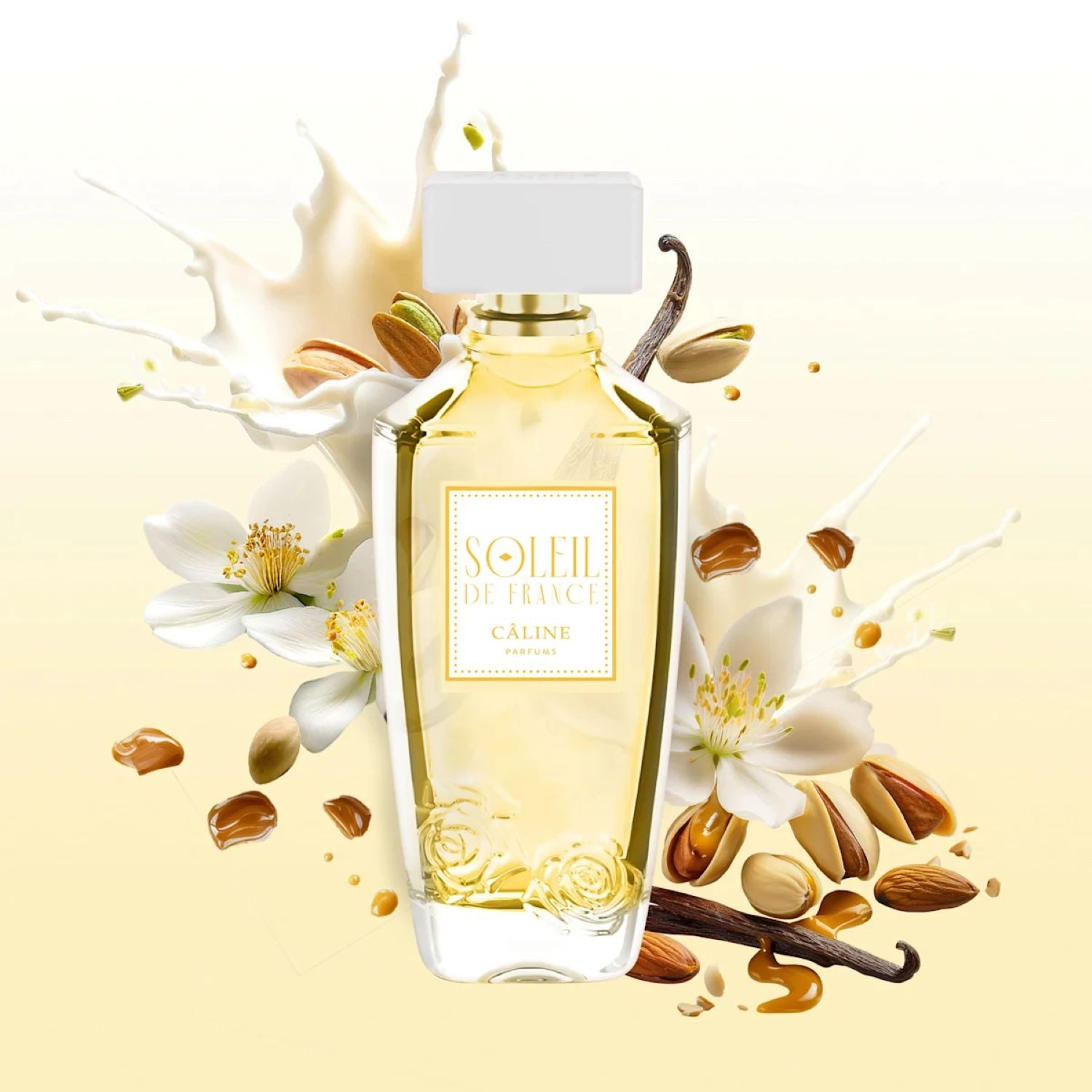 Caline Eau de Parfum Soleil de France Eau de Parfum, 60 ml, Hochwertiger Glasflakon mit Sprühkopf