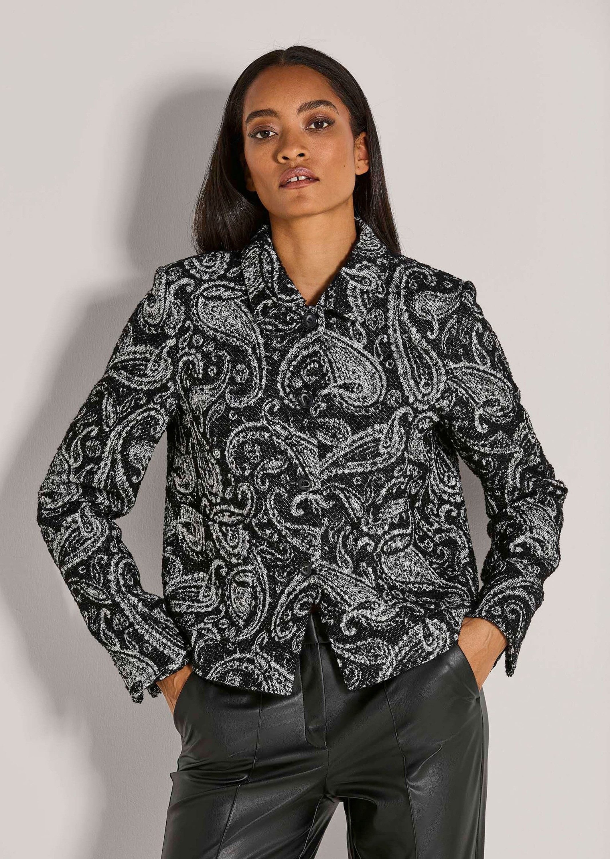MADELEINE Kurzblazer Moderner Businessblazer mit Paisley-Muster Blazer mit günstig online kaufen