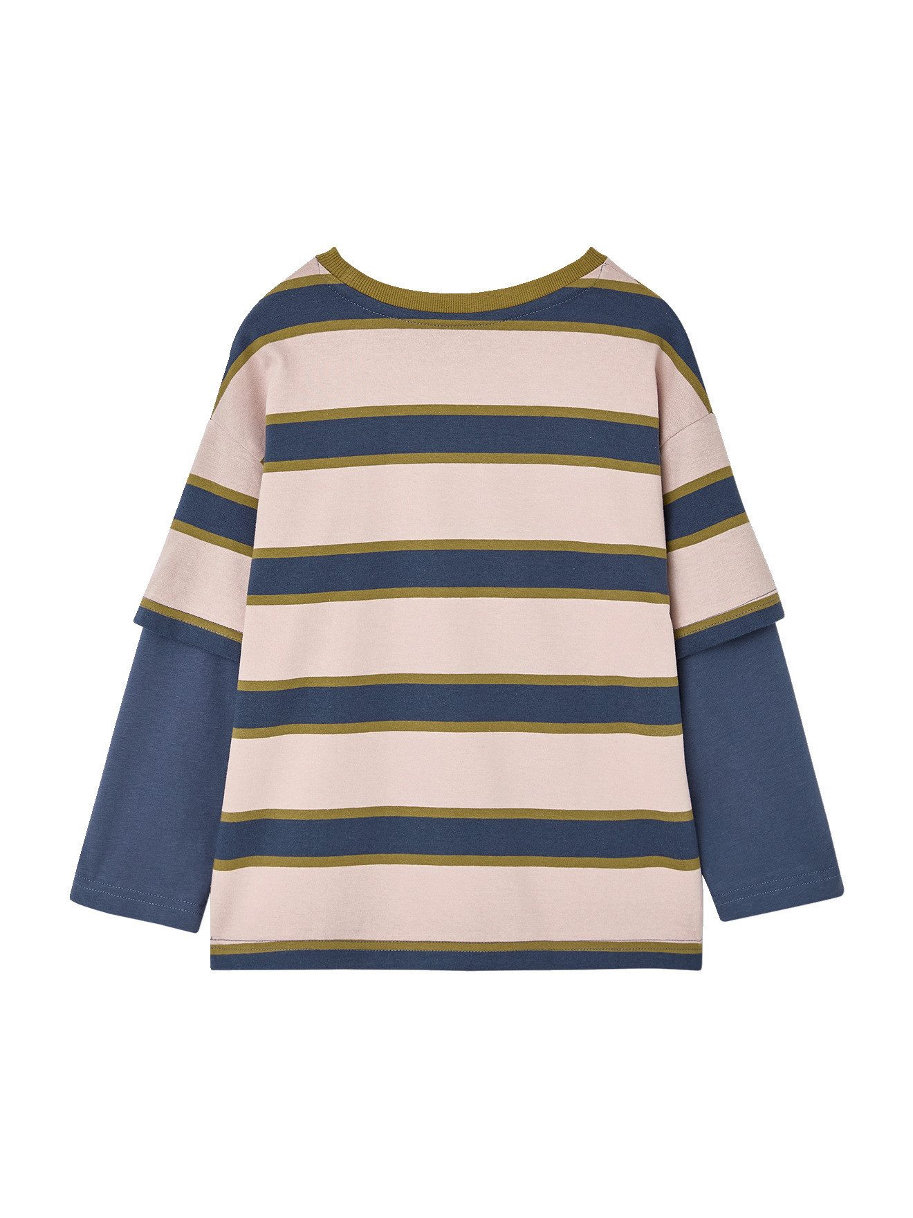 vertbaudet Langarmshirt Shirt mit Lagenlook Jungen, gestreift – Bild 2 von 5
