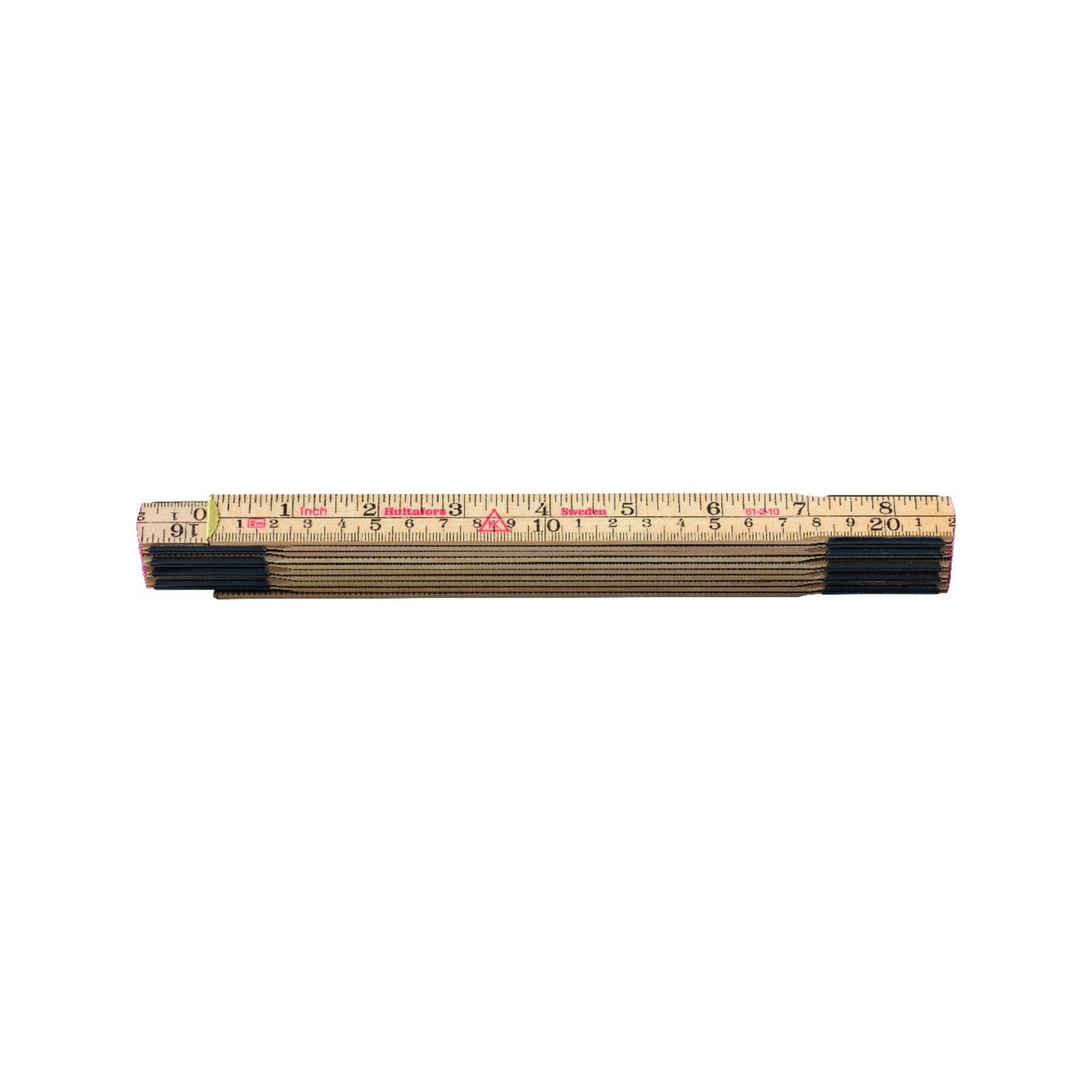 Hultafors Zollstock HULTAFORS Gliedermaßstab Birke 2mx17mm natur Zoll/mm-Teilung