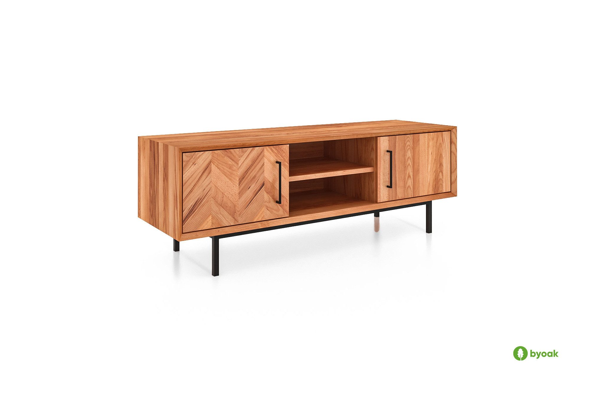 byoak TV-Schrank ABIES aus Massivholz, Naturgeölt